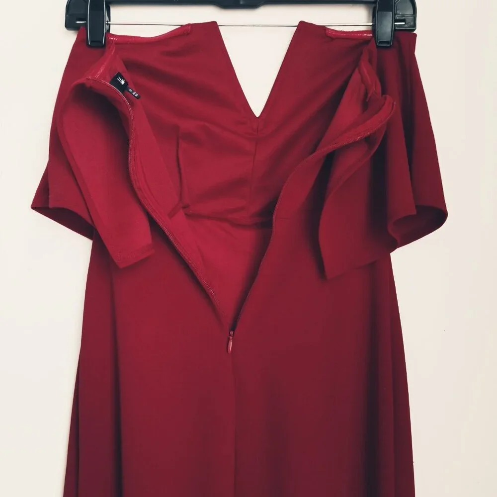 Lulu's Red Strapless Maxi Dress - Picture 7 of 14